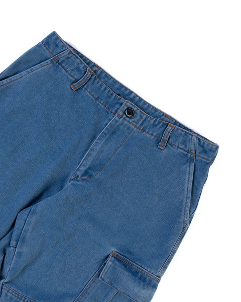 DENIM CLASSIC CARGO PANTS - LIGHT