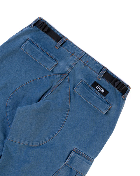 DENIM CLASSIC CARGO PANTS - LIGHT
