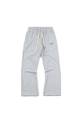 FLARED LOUNGE PANTS IN HEATHER GRAY