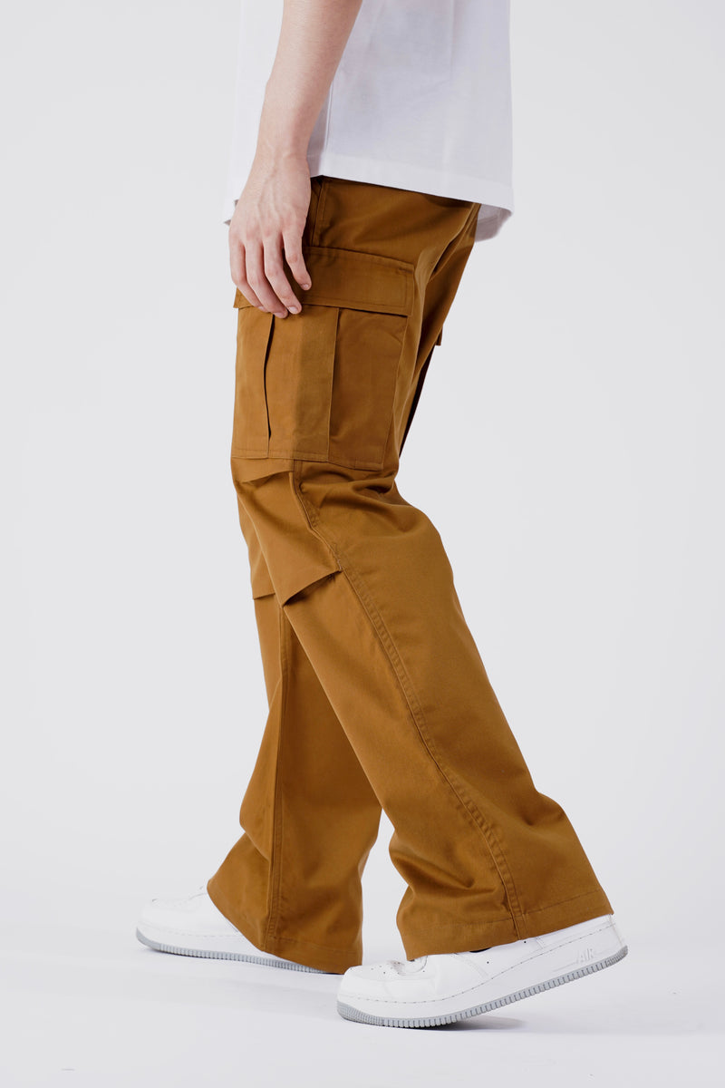 FLARED PANTS IN BROWN HSO