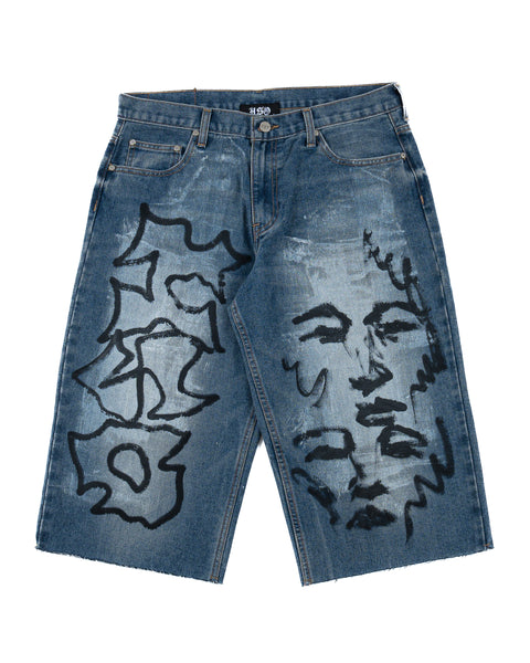 PAINTED JORTS DARK (1 OF 1)