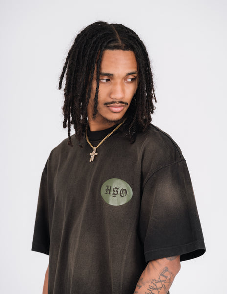 OVAL WASHED GRAPHIC TEE