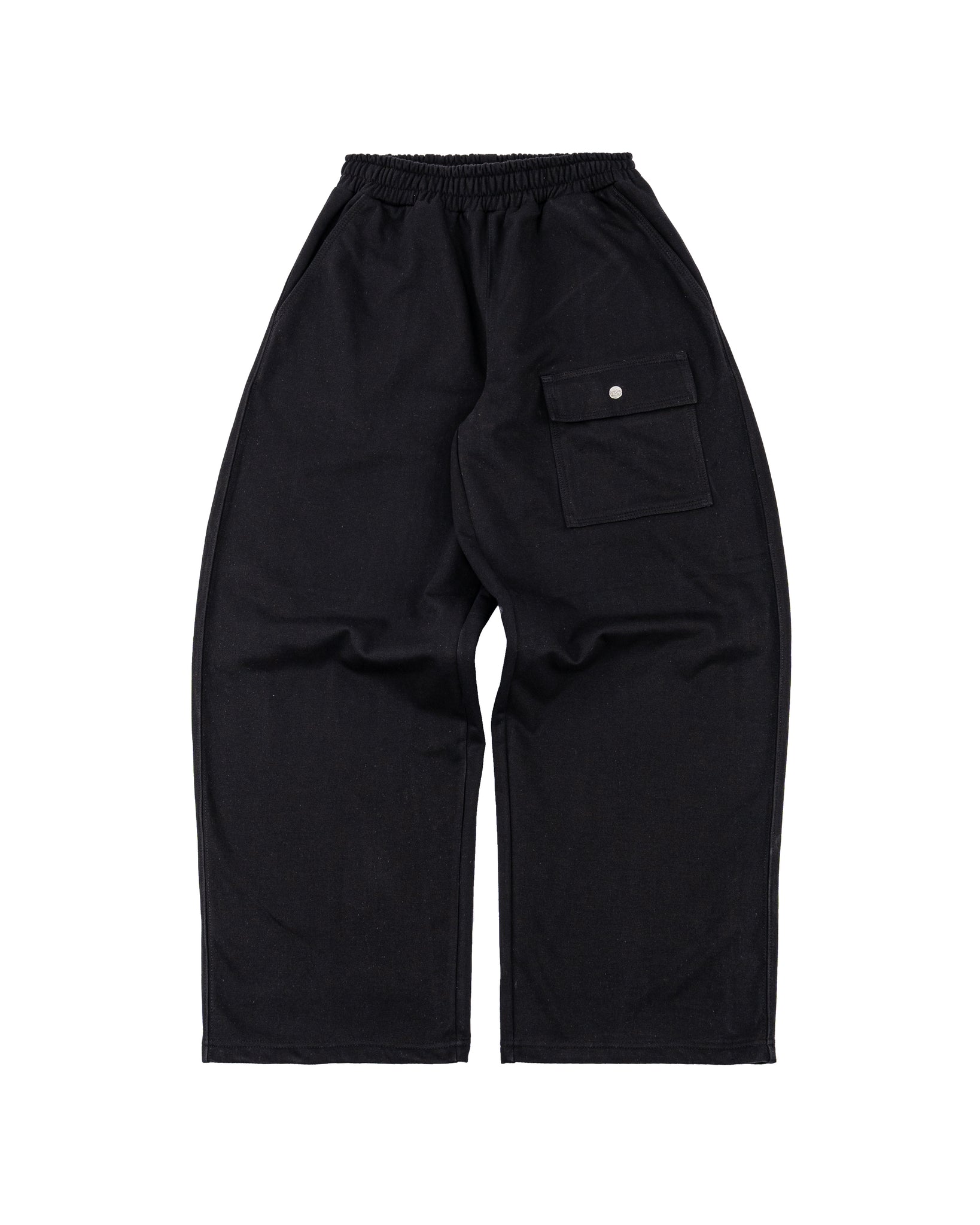 WIDE LEG SWEATPANTS BLACK