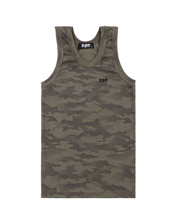 RIB TANK TOP CAMOU