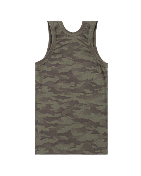 RIB TANK TOP CAMOU