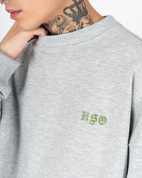 SWEATSHIRT IN HEATHER GRAY