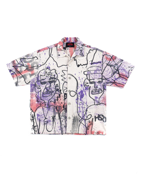 PAINTED BUTTON DOWN (1 OF 1)