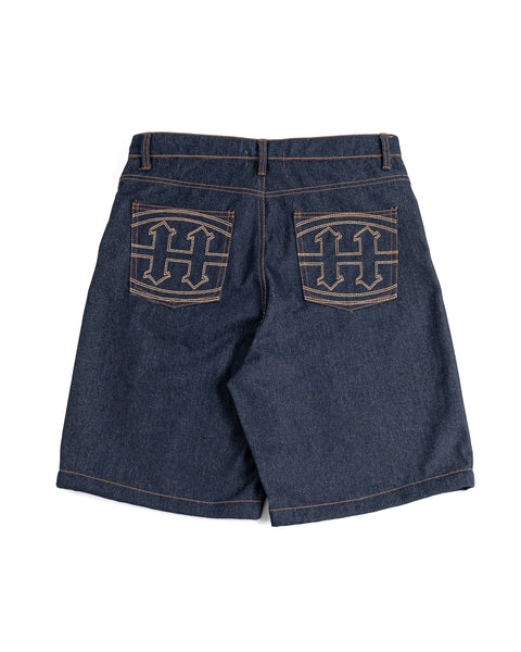 INDIGO DENIM SHORTS