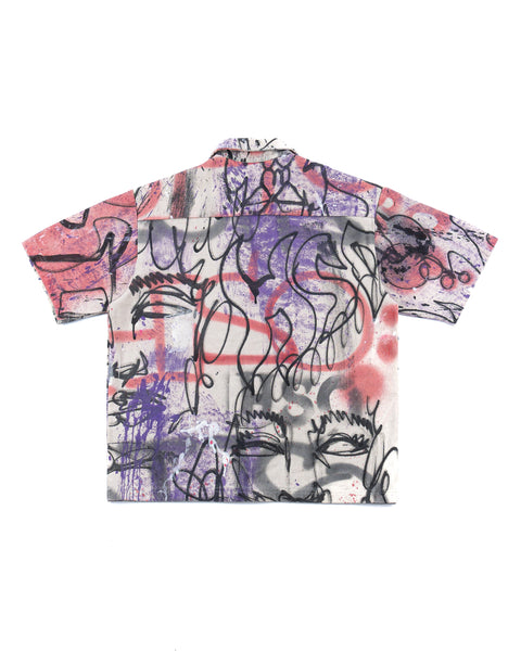 PAINTED BUTTON DOWN (1 OF 1)