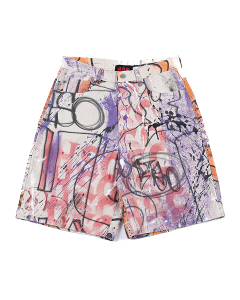 PAINTED BAGGY SHORTS (1 OF 1)