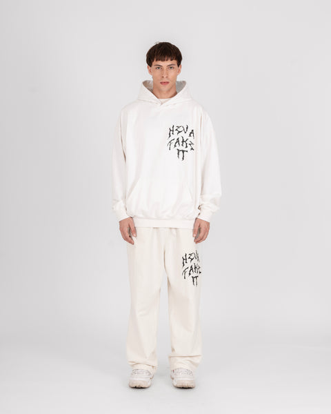 GRAPHIC WASHED HOODIE - OFF WHITE