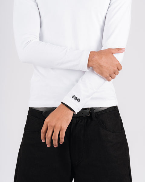 FITTED LONGSLEEVE - WHITE