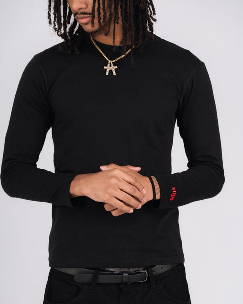 FITTED LONGSLEEVE - BLACK