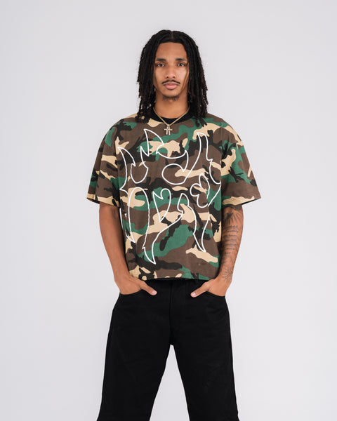 CAMOU TORN TEE