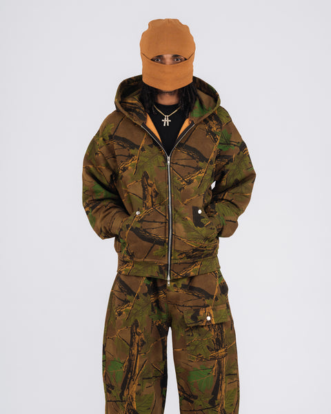 BALACLAVA BEANIE IN BROWN