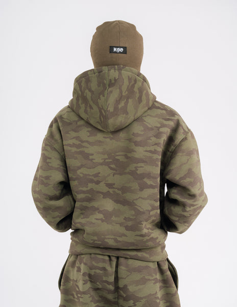 BALACLAVA BEANIE IN OLIVE