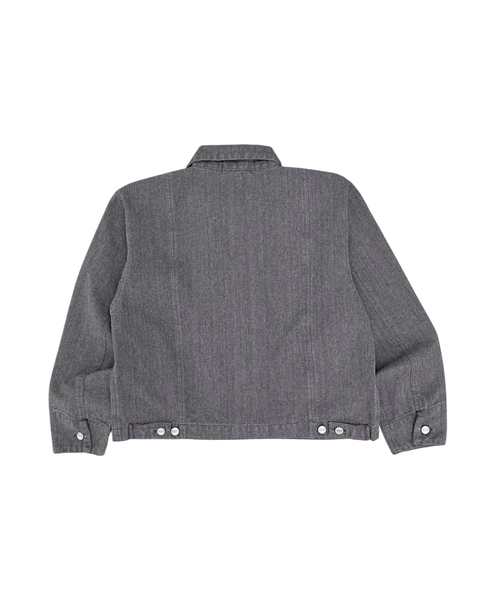 CANVAS TRUCKER JACKET - BROWN