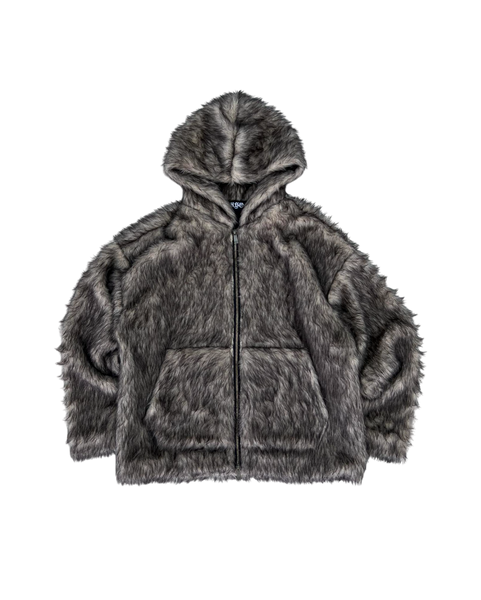 FUR JACKET BROWN