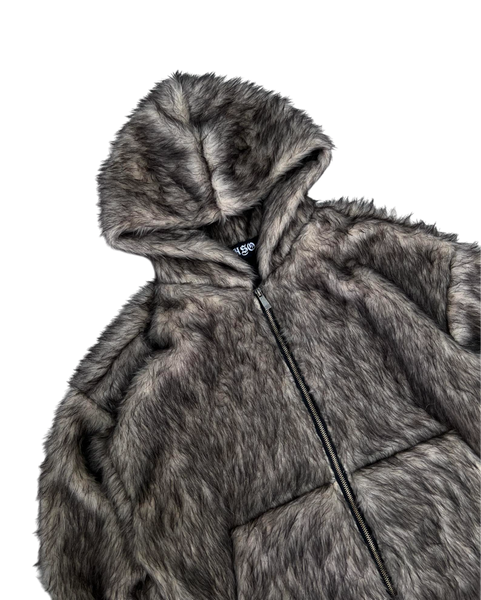 FUR JACKET BROWN