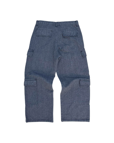 HEAVY CANVAS CARGO PANTS GRAY