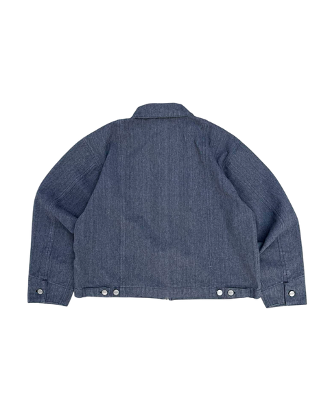 CANVAS TRUCKER JACKET - GRAY