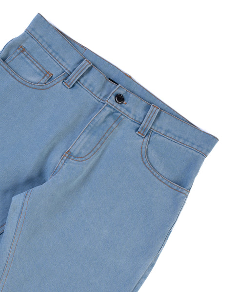 FLARED DENIM JEANS IN LIGHT WASH