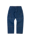 DENIM CLASSIC CARGO PANTS - DARK