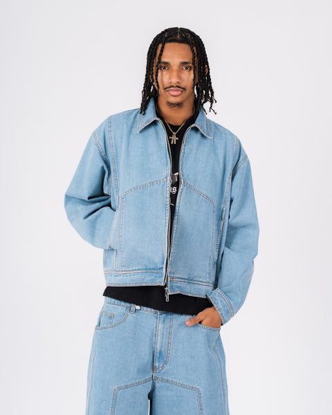 DENIM TRUCKER JACKET - LIGHT WASHED