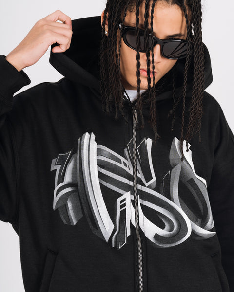 3D GRAFFITI LOGO HOODIE