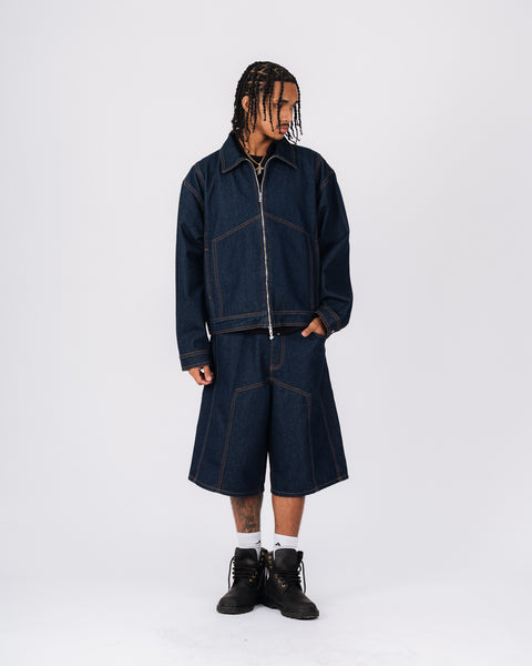 DENIM TRUCKER JACKET - INDIGO