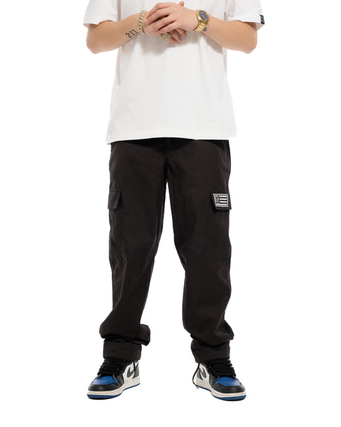 YG CLASSIC CARGO PANTS - BLACK