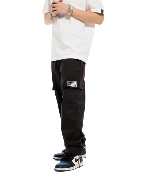 YG CLASSIC CARGO PANTS - BLACK