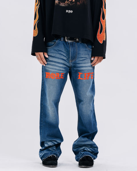 MORE LIFE FLARED PANTS DARK
