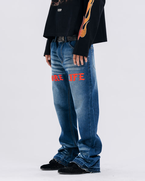 MORE LIFE FLARED PANTS DARK