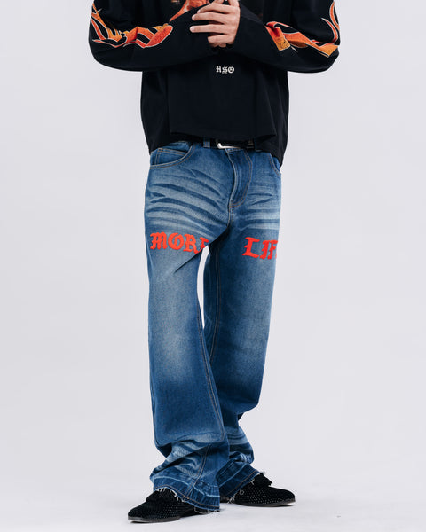 MORE LIFE FLARED PANTS DARK