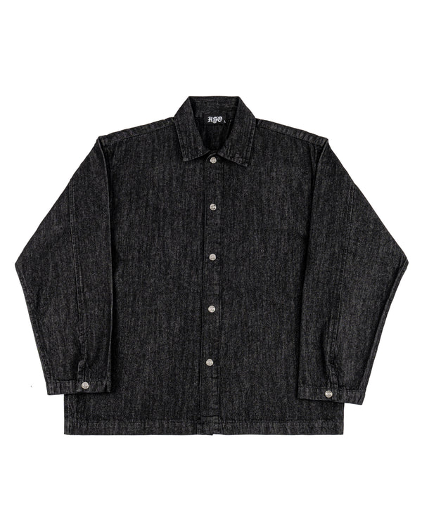 RAW DENIM L/S SHIRT BLACK
