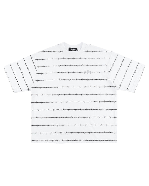 BARB ARCH LOGO HEAVY BOX TEE WHITE