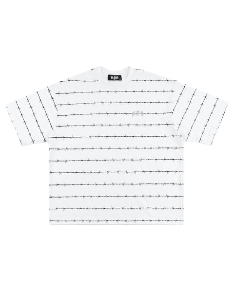 BARB ARCH LOGO HEAVY BOX TEE WHITE