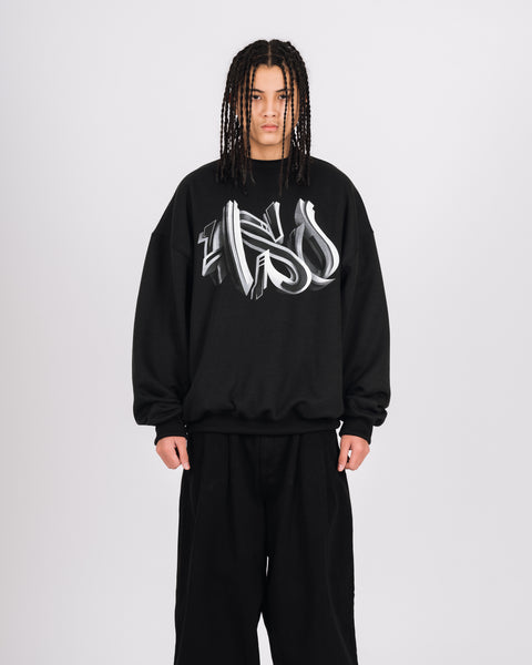 3D GRAFFITI LOGO SWEATSHIRT