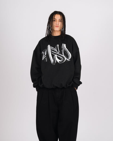 3D GRAFFITI LOGO SWEATSHIRT