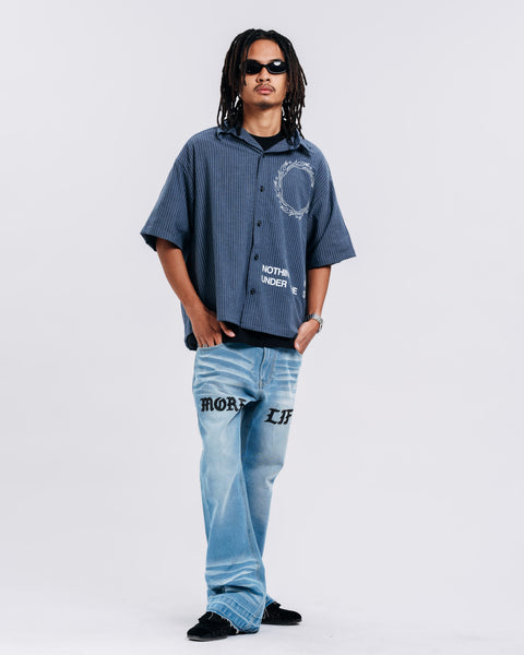 PINSTRIPE BUTTON DOWN SHIRT