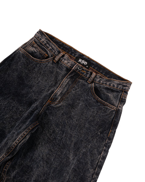 BAGGY JEANS IN ACID BLACK