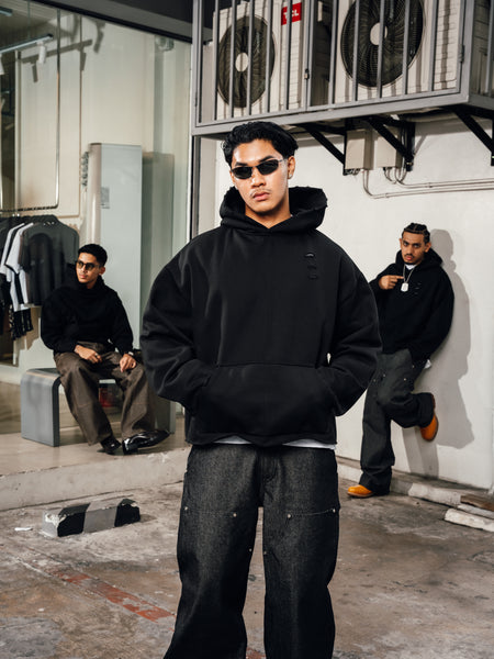 DENIM CARPENTER PANTS BLACK