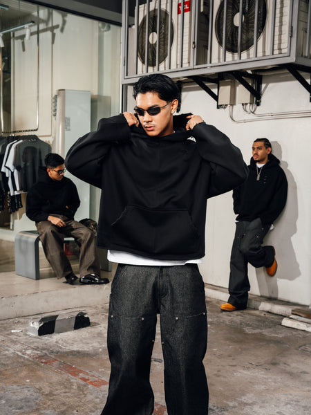 DENIM CARPENTER PANTS BLACK