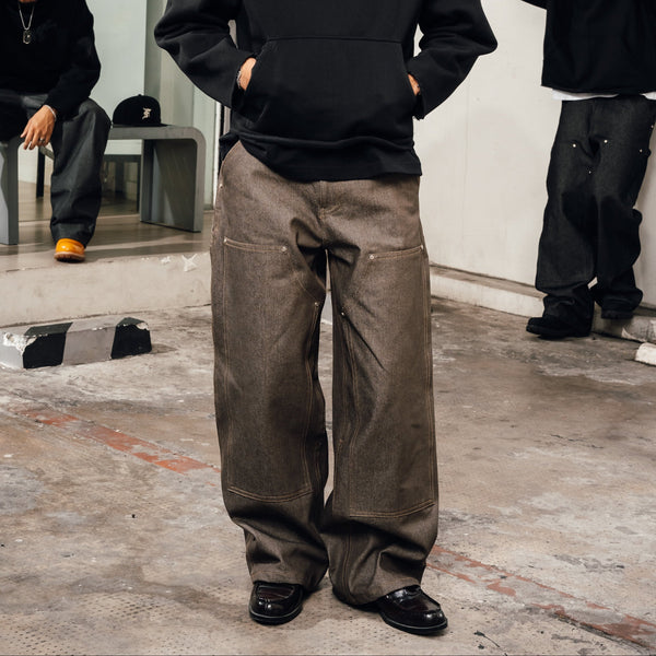 DENIM CARPENTER PANTS DARK SAND