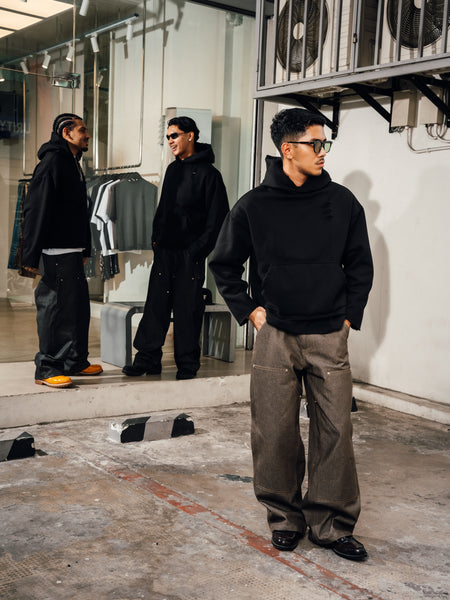 DENIM CARPENTER PANTS DARK SAND