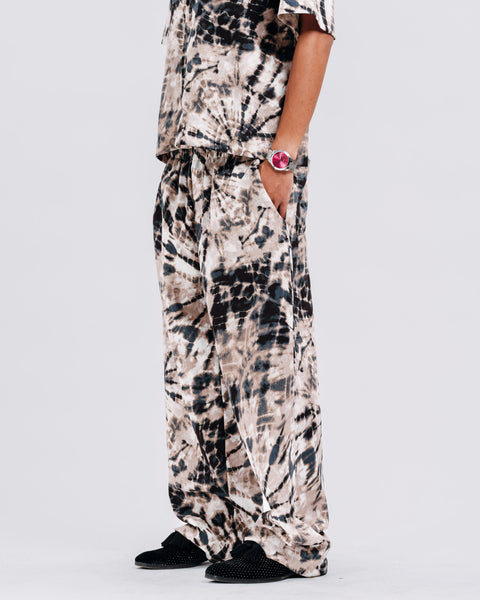 PRINTED LOUNGE PANTS TIE DYE
