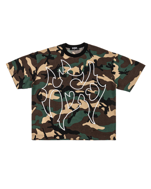 CAMOU TORN TEE
