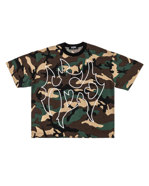 CAMOU TORN TEE