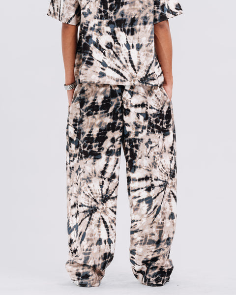 PRINTED LOUNGE PANTS TIE DYE